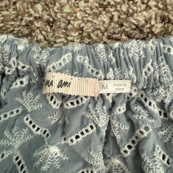 Miami Gray Patterned Ruffle Blouse - Picture 3 of 3